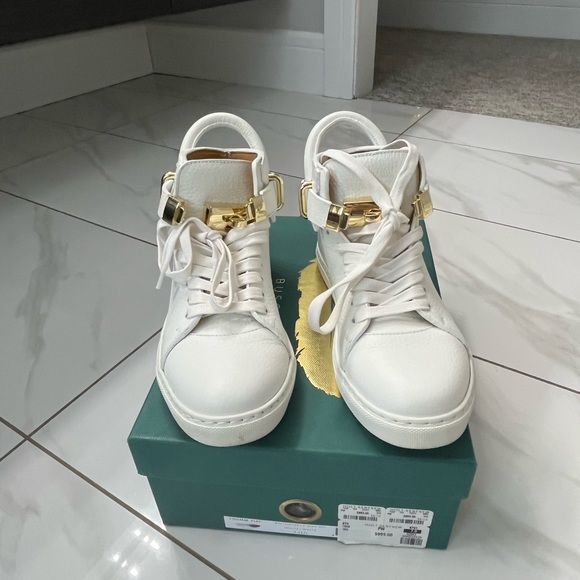 Buscemi chic white leather runners - Picture 6 of 7